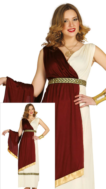 Robe romaine Rouge Dames