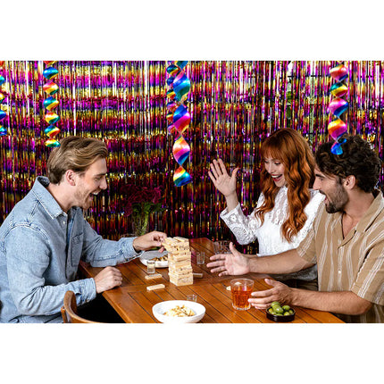 Kit de jeu à boire « Drinking Tower » (4 verres à shot, 54 blocs en bois)