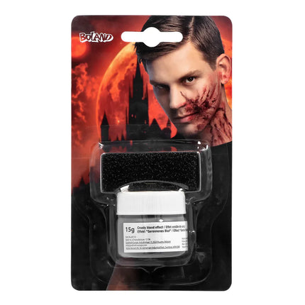 Kit de maquillage « Crusty blood » (faux sang coagulé et éponge)