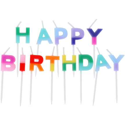Bougies HBD Lettre Stripetastic