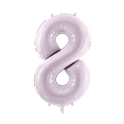 8 Jaar Cijfer Ballon Paars Leeg 72cm van Partydeco koop je bij Partywinkel