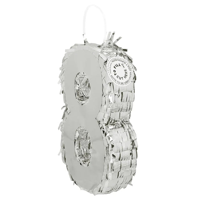 8 Jaar Pinata Zilver van Boland koop je bij Partywinkel