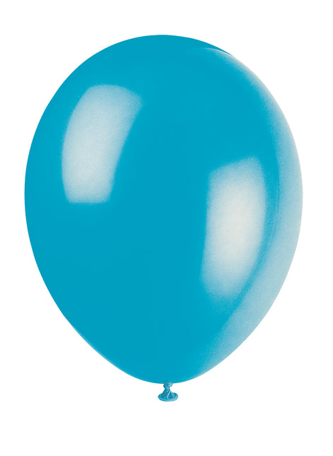 12" Ballons en latex de qualité supérieure, 10 pièces - Turquoise