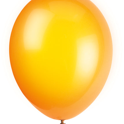 Ballons orange brillants 30cm 10pcs