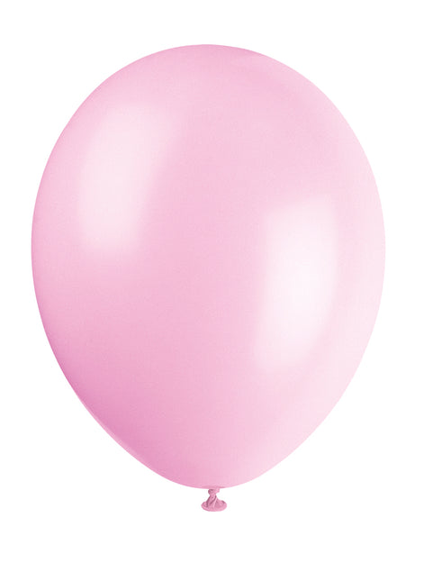 12" Ballons en latex de qualité supérieure, 10 pièces - rose poudré