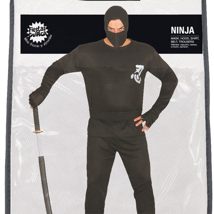 Costume de Ninja Homme Noir L