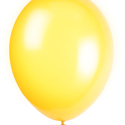 12" Ballons en latex de qualité supérieure, 10 pièces - Jaune citron