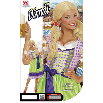 Robe Dirndl vert violet Oktoberfest Ladies