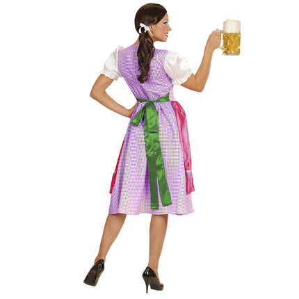 Robe Dirndl verte et rose Oktoberfest Ladies