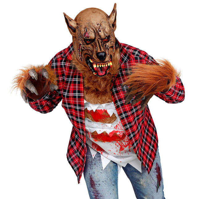 GANTS LOUP-GAROU AVEC FOURRURE