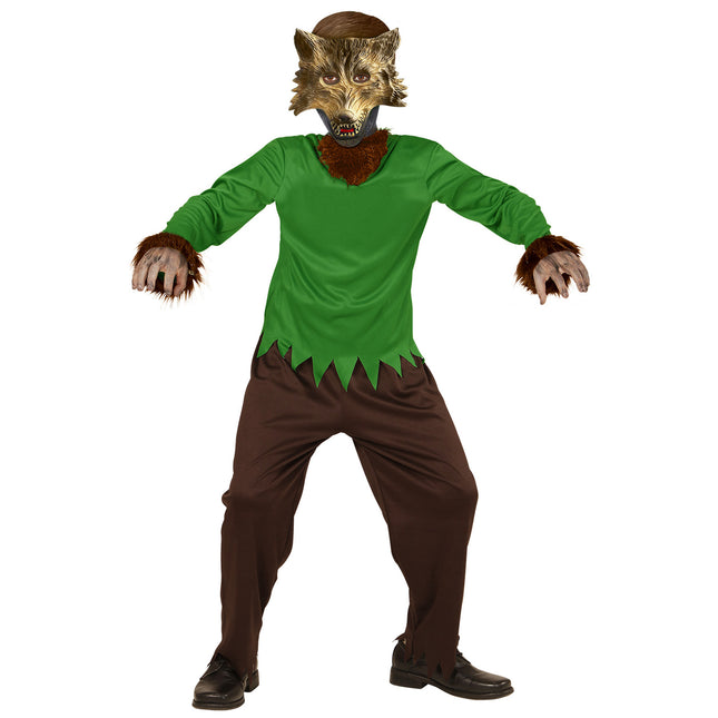 Costume de loup vert enfant