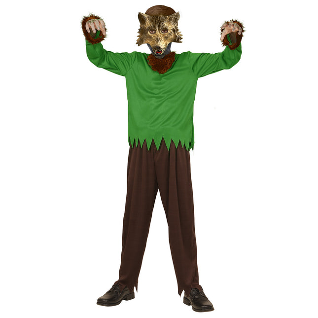Costume de loup vert enfant