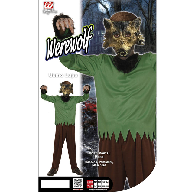 Costume de loup vert enfant