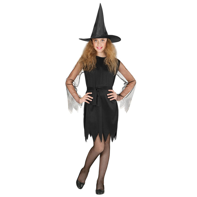 Costume de sorcière fille noire