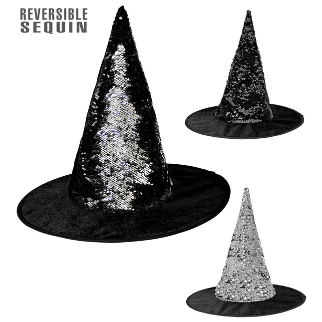 SABOT DE SORCIÈRE RÉVERSIBLE NOIR/ARGENTÉ
