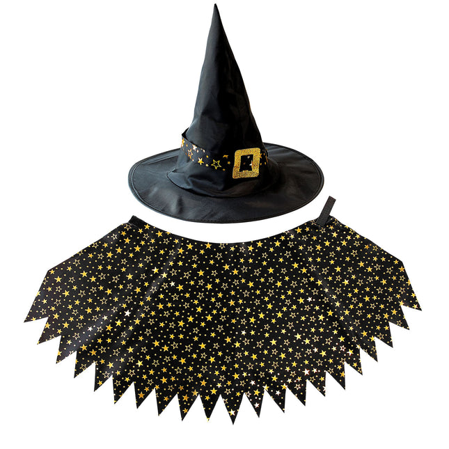 Ensemble d'accessoires de sorcière noir