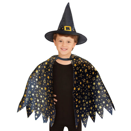 Ensemble d'accessoires de sorcière noir