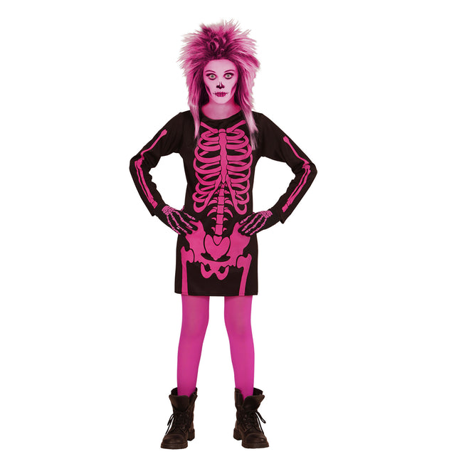 Robe d'Halloween Noir Rose Fille