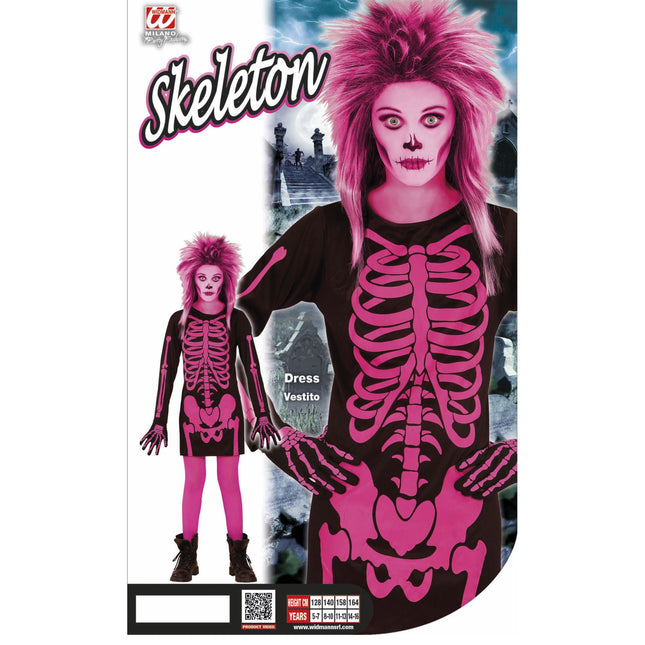 Robe d'Halloween Noir Rose Fille