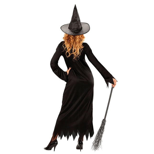Robe d'Halloween Noir Dames Sorcière 2 pièces