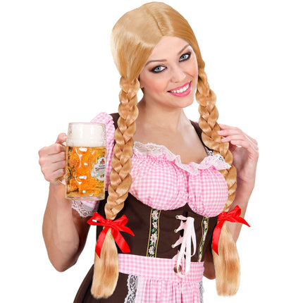 Perruque Oktoberfest Tresses Blondes