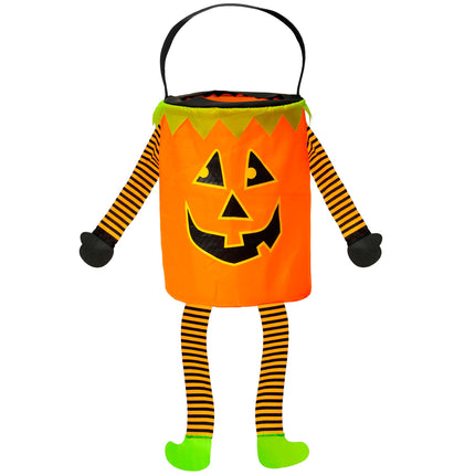 Sac d'Halloween Citrouille avec bras et jambes