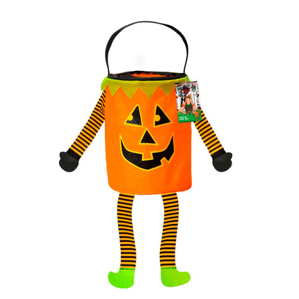 Sac d'Halloween Citrouille avec bras et jambes