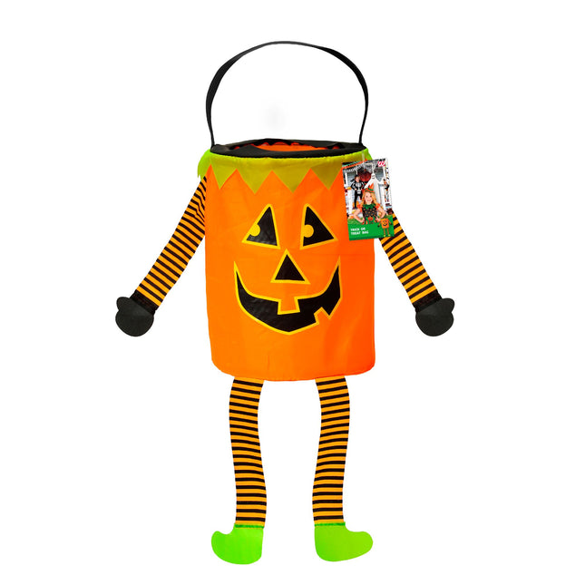 Sac d'Halloween Citrouille avec bras et jambes