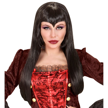 Perruque marron de vampire