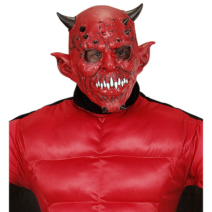 Masque d'Halloween Diable avec corne