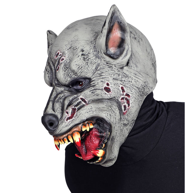 Masque d'Halloween Gris Loup-Garou Horreur