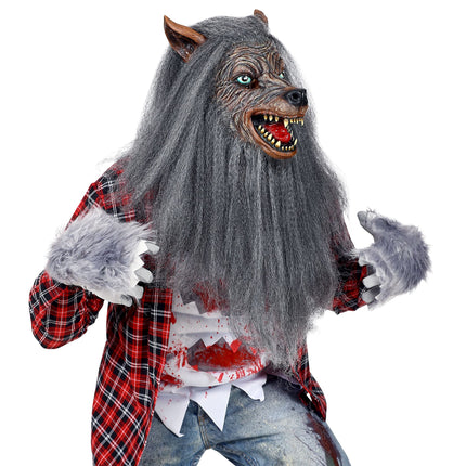 Masque d'Halloween Loup-garou avec molleton