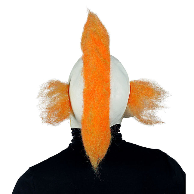 Masque d'Halloween Clown de cirque avec cheveux