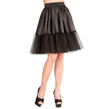 Jupe noire en tulle