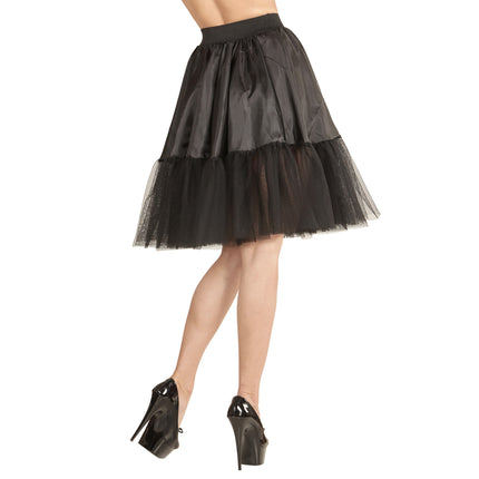 Jupe noire en tulle