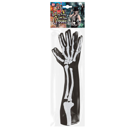 Gants d'Halloween Squelette 50cm