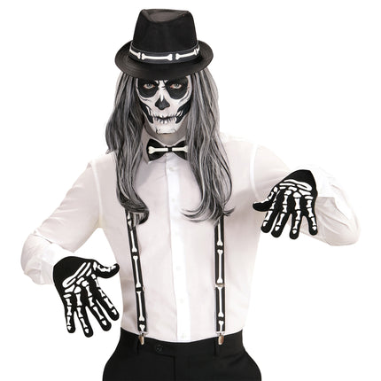 Ensemble d'accessoires d'Halloween Squelette 4 pièces