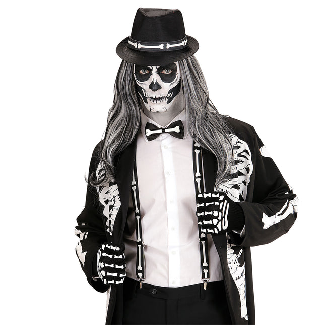 Ensemble d'accessoires d'Halloween Squelette 4 pièces
