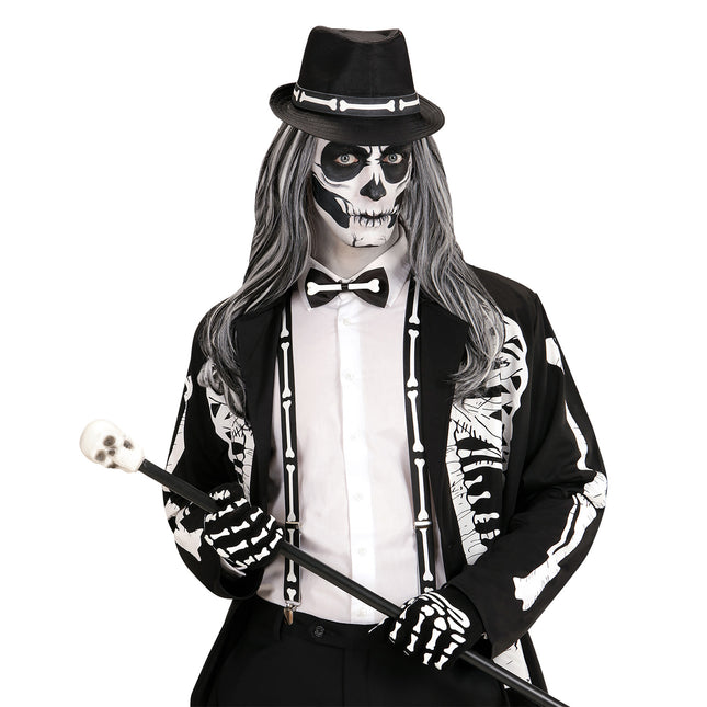 Ensemble d'accessoires d'Halloween Squelette 4 pièces