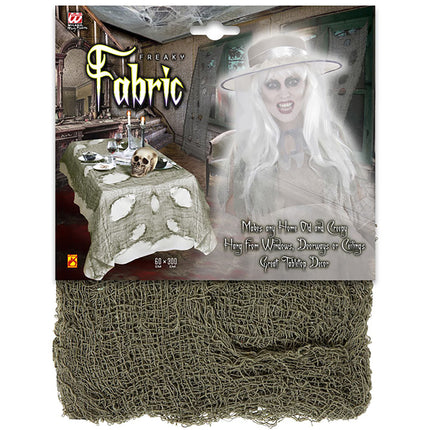 Nappe d'Halloween verte déchirée 3m