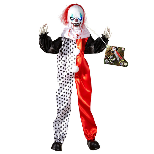 Halloween Poupée Clown Avec Lumières 90cm