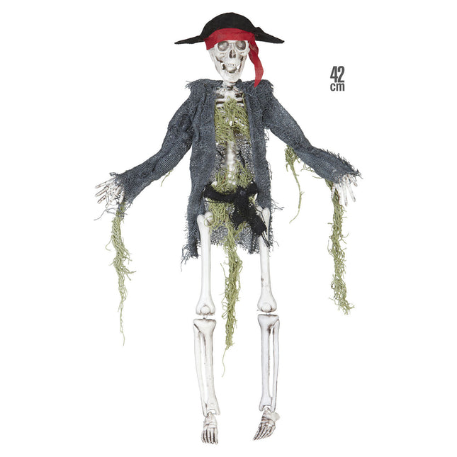 Halloween Poupée Pirate Squelette 42cm
