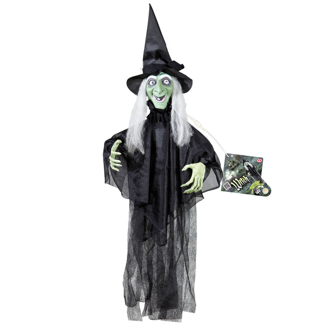 Halloween Poupée Sorcière Avec Mouvement Et Son 60cm