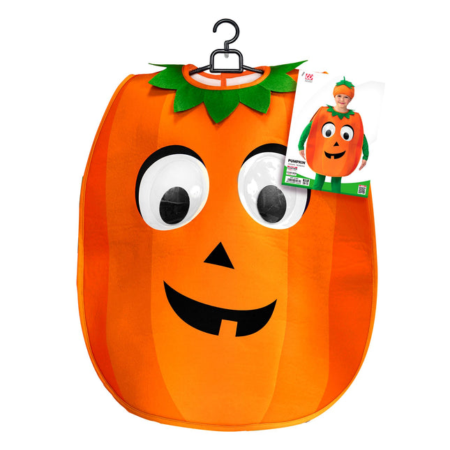 Costume d'Halloween Vert Orange Enfant Citrouille