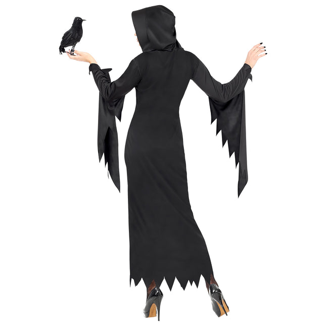 Robe d'Halloween Noir Dames Gothique Reine