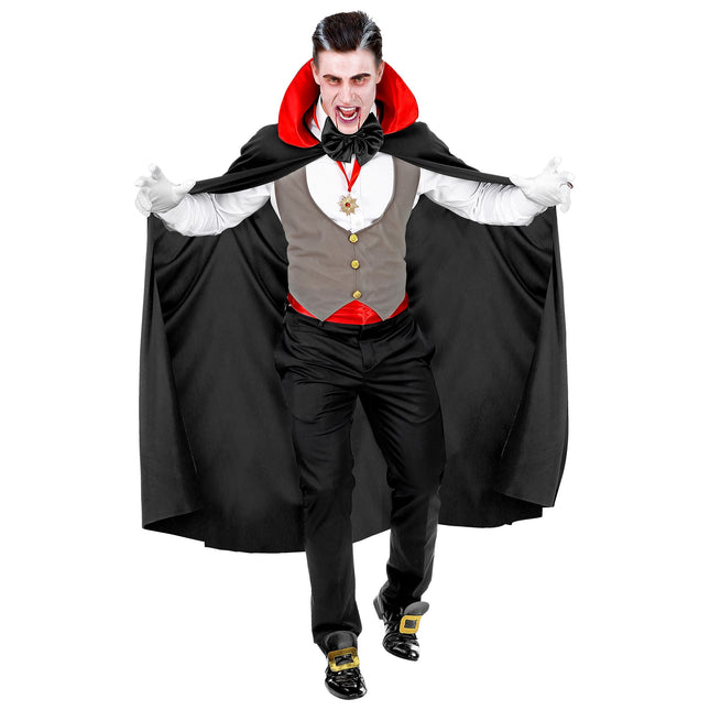 Costume d'Halloween Vampire Rouge Noir pour Homme
