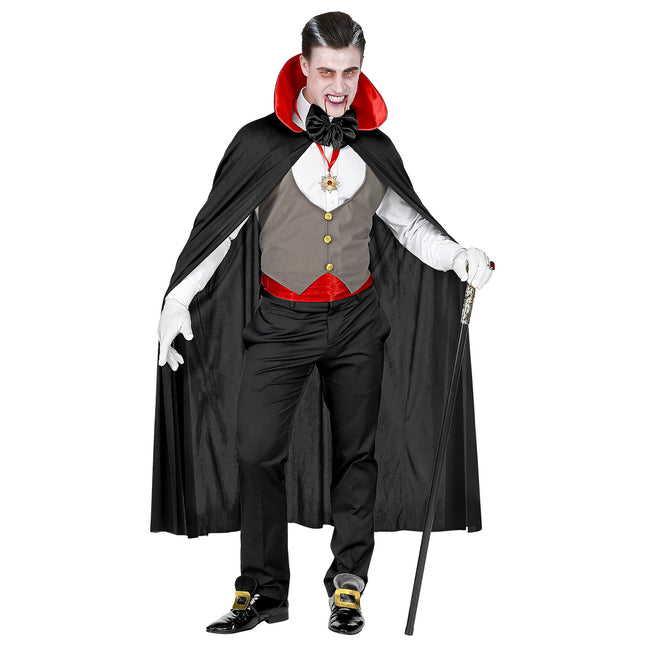 Costume d'Halloween Vampire Rouge Noir pour Homme