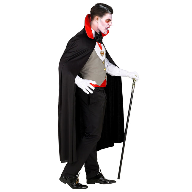 Costume d'Halloween Vampire Rouge Noir pour Homme