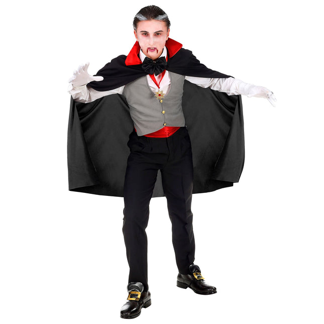 Costume d'Halloween Rouge Noir Garçon Vampire
