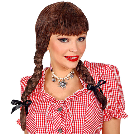 Perruque Oktoberfest brune